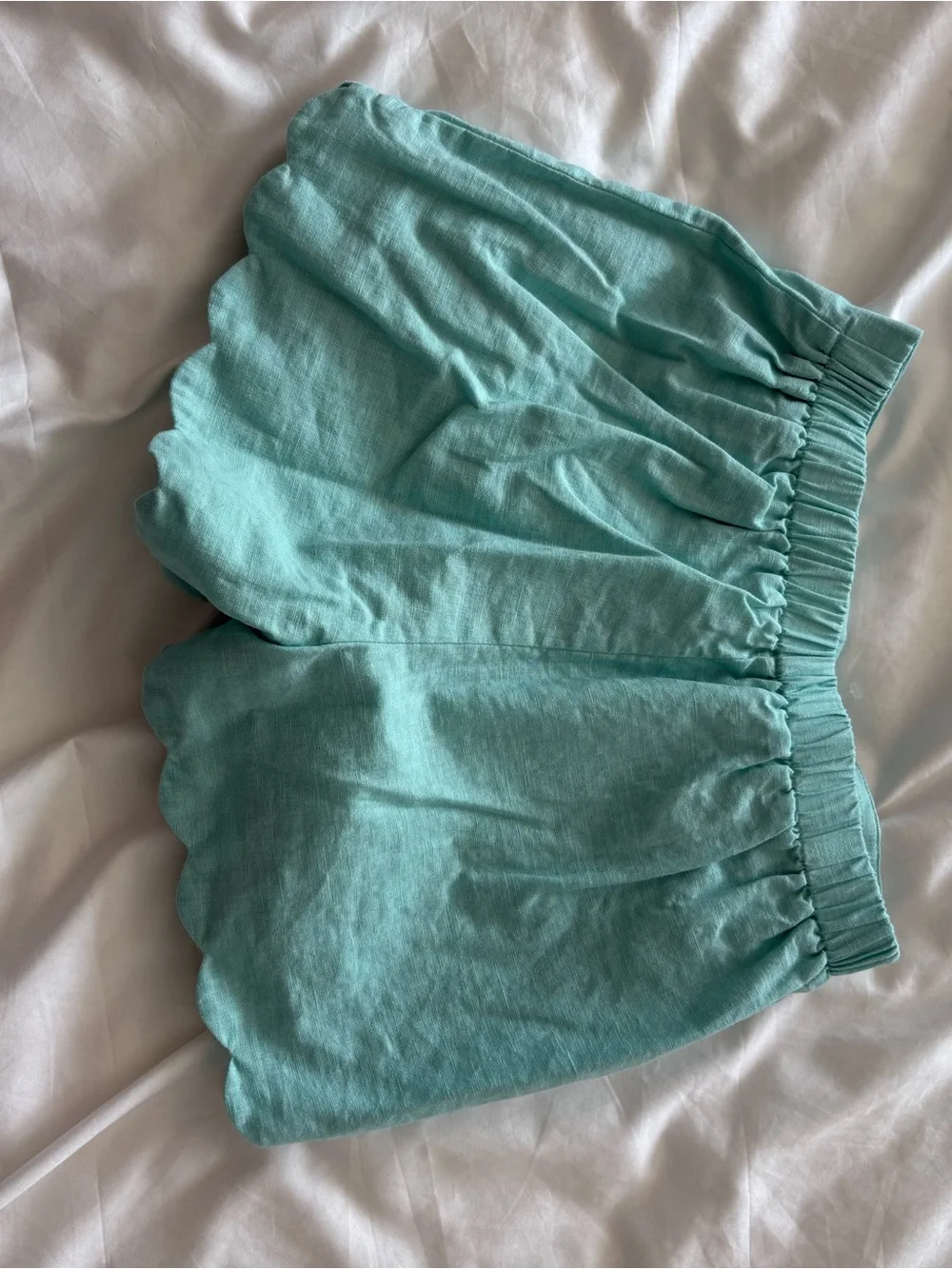 GAP Kids Aqua Blue Skort with Scalloped Hem sz8 NWOT